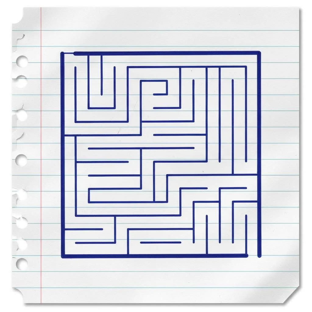 One Maze - Many designs - experiment #6 — Free Printable Mazes for